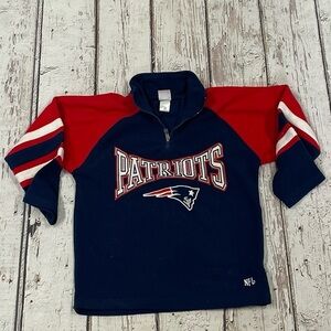 Kids Boys New England Patriots Pullover NFL Football Fleece Jacket